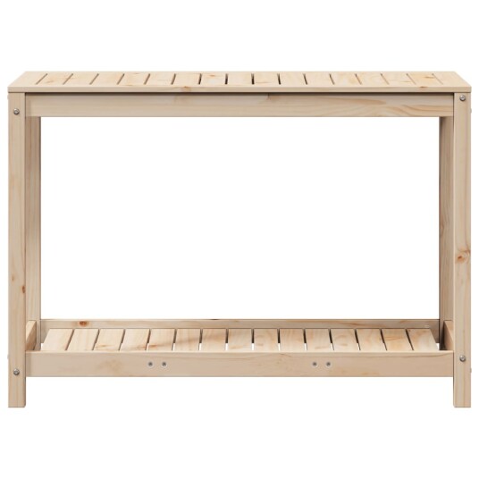 Pottebord med hylle 108x50x75 cm heltre furu Pottebord med hylle 108x50x75 cm heltre furu