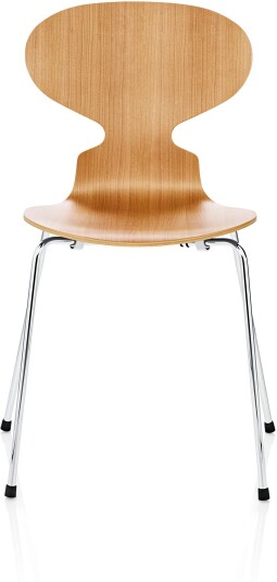 Fritz Hansen - 3101 Myran 4 Ben Körsbärfanér Spisestoler Arne Jacobsen Tre Farget Metall/tre