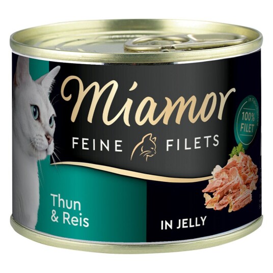Miamor Fine Fileter 6 X 185 G Tunfisk & Ris I Gelé