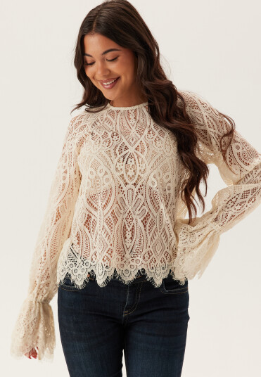 Emelie Olson X Bubbleroom Lace Bow Blouse