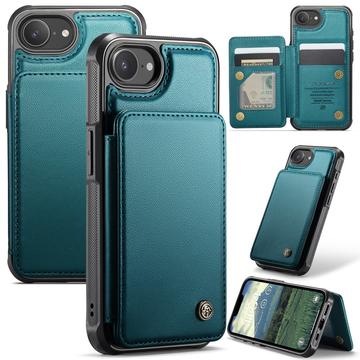 Caseme iPhone 16e C22 etui RFID kortlommebok   grønn