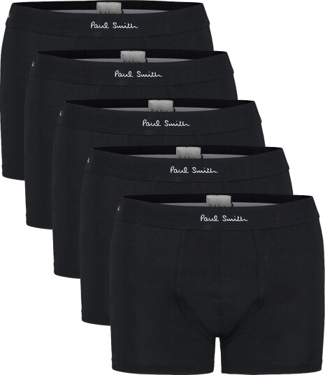PS Paul Smith Men Trunk 5 Pack Plain Black XL