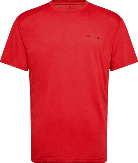 Björn Borg Borg Soft Sports T Shirt   FLAME SCARLET   XL