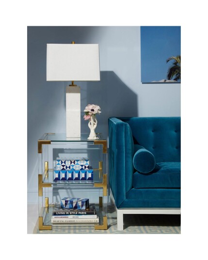 Jonathan Adler Jacques sidebord messing