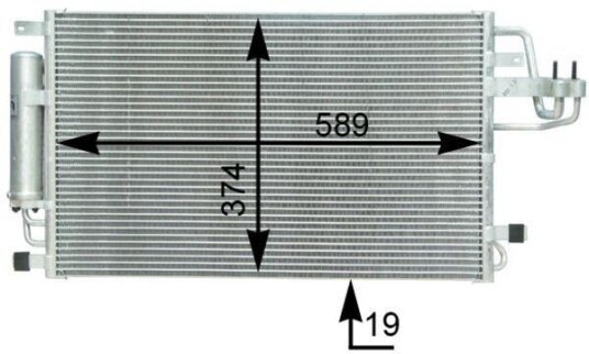 Kondensator MAHLE ORIGINAL AC 399 000S