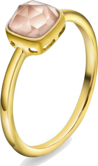 Sandra Lyng X Pan Jewelry Ring i sølv med rosa opal KJÆRLIGHET størrelse Ring i sølv med rosa opal KJÆRLIGHET 48