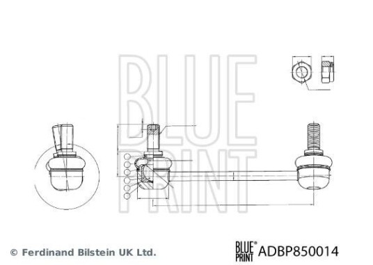 stang, stabilisator BLUE PRINT ADBP850014