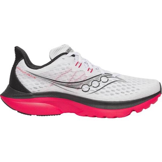 Saucony Mens Kinvara 16 White/red 42" Saucony Mens Kinvara 16 White/red 42"