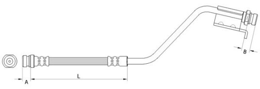 Bremseslange METZGER 4110825 Bremseslange METZGER 4110825