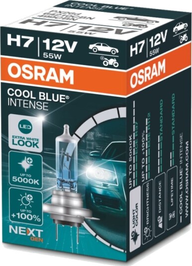 Osram Cool Blue Intense Next Gen H7 55W 1500 Lm >5000 K 10 Stk.