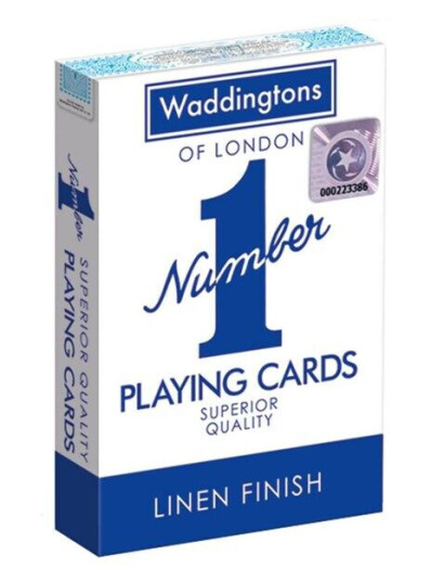 Winning Moves Classic Blå Waddingtons Number 1 Playing Cards