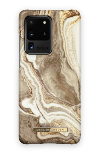 iDeal Of Sweden Samsung Galaxy S20 Ultra Fashion Case Golden Sand Marble