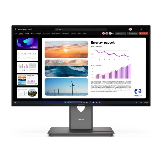 Lenovo ThinkVision P24q-40 23.8" QHD LED-skjerm 120Hz IPS Sort Lenovo ThinkVision P24q-40 23.8" QHD LED-skjerm 120Hz IPS Sort