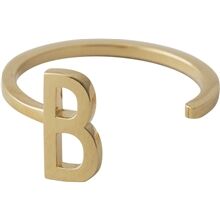 Design Letters Ring Gold A-Z B Design Letters Ring Gold A-Z B