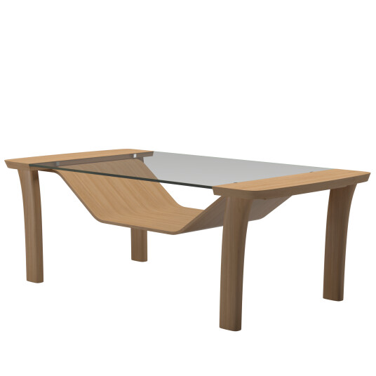 StresslessStressless Windsor bord klart glass eik