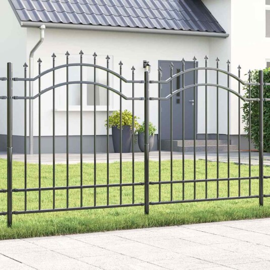  Hage Hegning Grå 215 cm Pulverlakkert stål