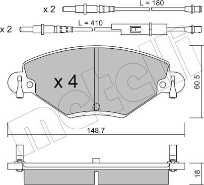 METELLI 22 0331 0 Bremseklosser