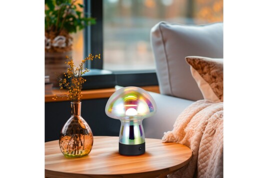 Trio Lighting Bordlampe Dooley Transparent iriserende