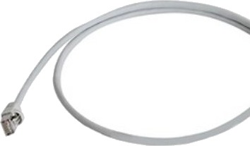 Telegärtner Rj45 Nettverkskabel/Patchkabel Cat 5E F/Utp 1,5 M Grå Flammehemmende Med Knekkbeskyttelseshylse 1 Stk.