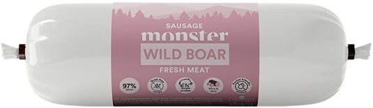 Monster Hundemat Villsvinpølse 400 g - Våtfôr til hund