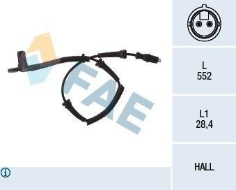 FAE 78027 Sensor ABS FAE 78027 Sensor ABS