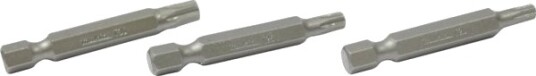 Makita - Spissett For Skrutrekker - 3 Deler - Torx - T20, T25, T30 - Heksagonal - Lengde: 50 Mm
