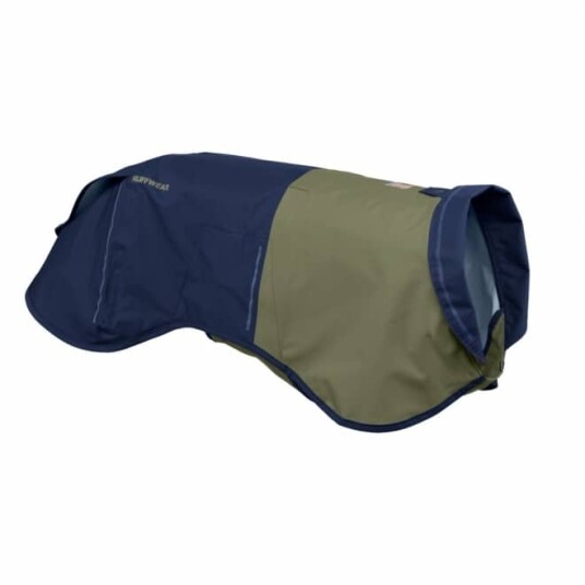 Ruffwear Sun Shower Regnjakke Mørkeblå & Grønn (Xxs)