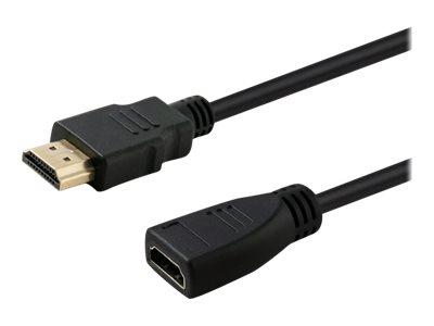 SAVIO CL-132 - HDMI-forlengelseskabel med Ethernet - 1 m SAVIO CL-132 - HDMI-forlengelseskabel med Ethernet - 1 m