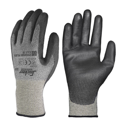 Snickers Workwear 9326 Power Flex Hanske steingrå/svart 7 Klær