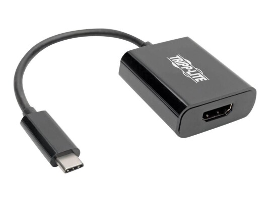 TRIPP LITE USB C to HDMI Adapter Converter M/F 4K USB Type C to HDMI Black USB Type C, Thunderbolt 3 Compatible - ekstern videoadapter - svart