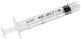 KD Ject III sprøyte 3 k 2ml LL centrisk grad 0,1ml   100 stk.