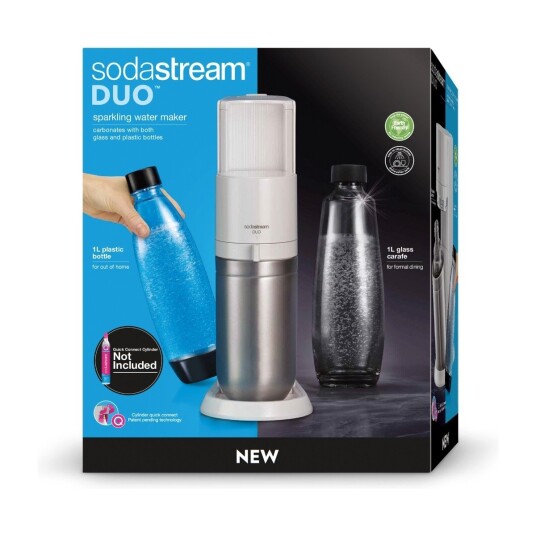 SodaStream DUO White +2 Bot. W/O CYL.
