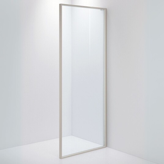 INR Iconic Nordic Rooms Dusjvegg Edge 20 Måltlpasset / Stone Klart Glass