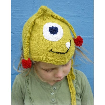 Eye Smile by DROPS Design Lue Strikkeoppskrift str 1 mdr 4 år