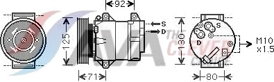 AVA COOLING SYSTEMS RTK441 AC-kompressor