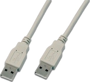 Wirewin Usb A-A Mm 1.0 Gr 1 M Usb A Usb A Usb 2.0 Hankjønn/Hankjønn Grå