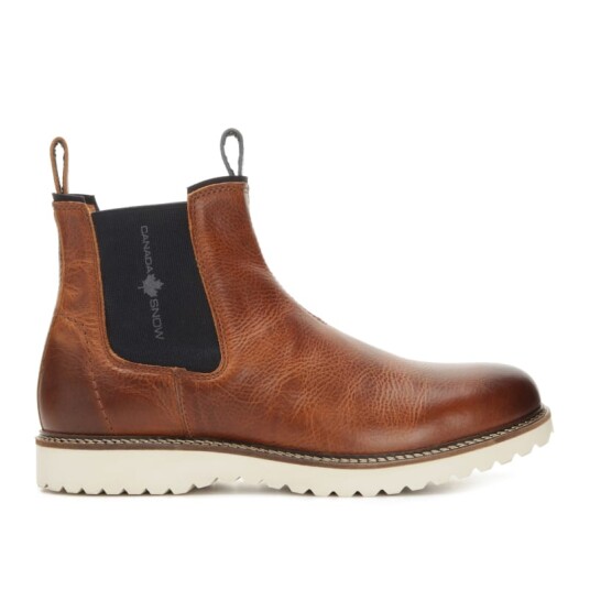 Canada Snow Men's William Chelsea Boot 43, Cognac