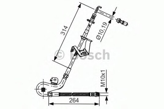 Bremseslange BOSCH 1 987 481 428