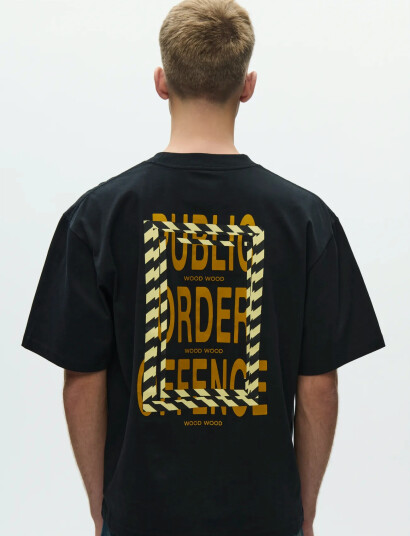 WOOD WOOD Wwgary Tee Public Order 25220 Black L WOOD WOOD Wwgary Tee Public Order 25220 Black L