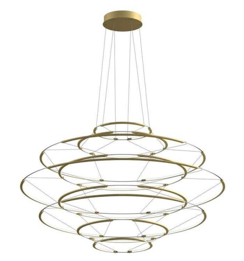 Nemo Lighting - Drop 9 Pendel Satin Gold Nemo Lighting