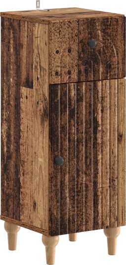 vidaXL Baderom Oppbevaringsskap ALKMAAR Gammelt tre 30 x 31 x 80 cm