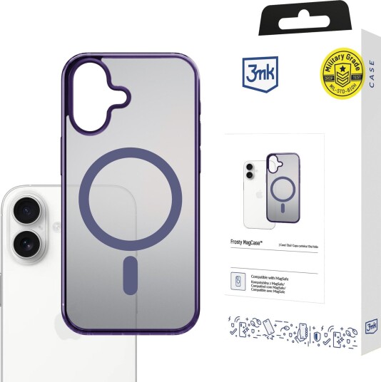 3mk Frosty MagCase Deksel for iPhone 17 Lilla