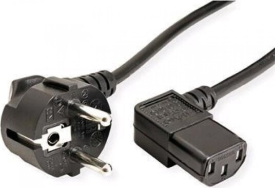 C Tech Nettkabel 2M 220/230V Strømforsyning Bøyd Vde