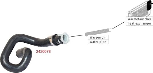 METZGER 2420078 Radiatorslange