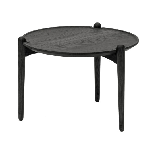Design House Aria salongbord lavt 37 cm Sort eik