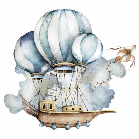 Veggklistremerke Ballongskip