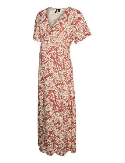 Vero Moda Maternity Vmmbali S/S Ancle Wrap Dress Wvn Ga   Multi/patterned   XXL