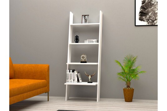Bokhylle Violaceae 56x150 cm Hvit
