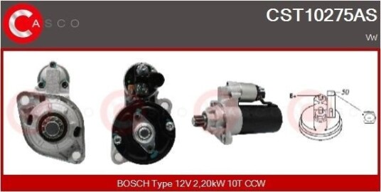 CASCO CST10275AS Starter CASCO CST10275AS Starter