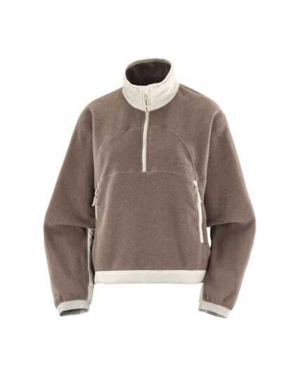 Salomon Chroma Fleece Crop W Iron/silver Cloud/ M Salomon Chroma Fleece Crop W Iron/silver Cloud/ M